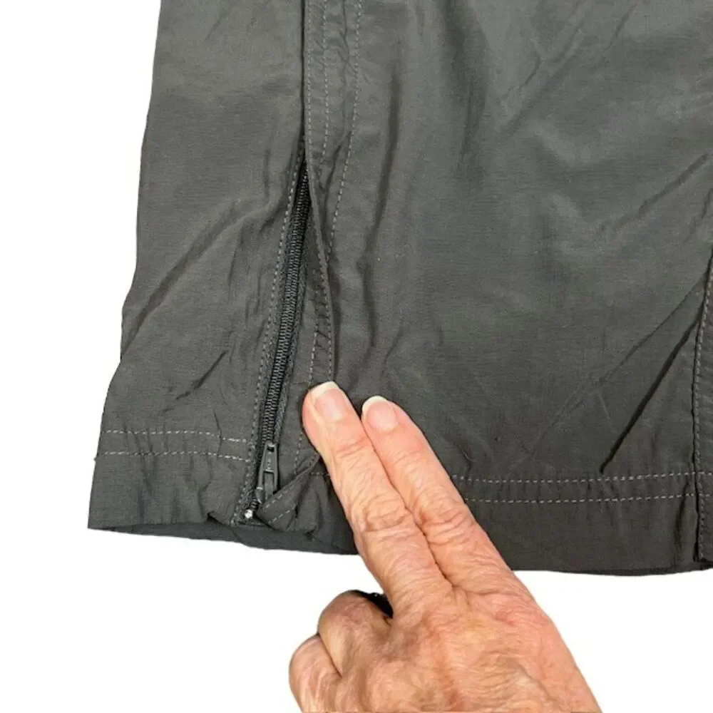 The North Face Convertible Hiking Pants Zip Off Legs Outdoor Utility Charcoal XL